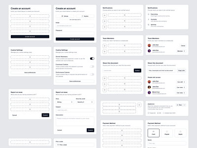 Creating card components with slots for scaling. app card clean design designsystem figma interface minimal product design saas shadcn ui ui design uidesign user interface ux design web