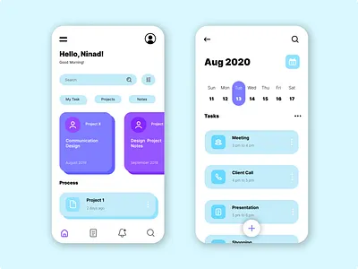 Task Management app blue branding design graphic design interface simple task ui uiux user interface user research ux work
