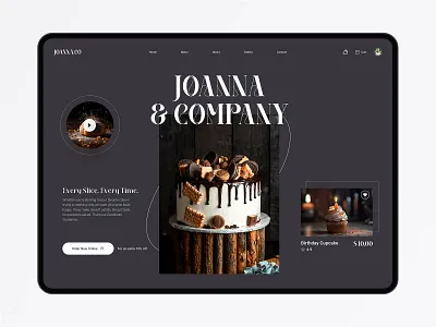 Hero section - Bakery branding design graphic design illustration logo minimal ui ux vector