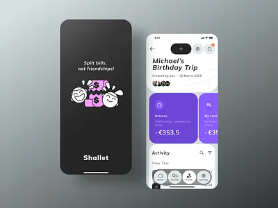 Shared wallets App app figma product design ui uiux user experience user interface ux