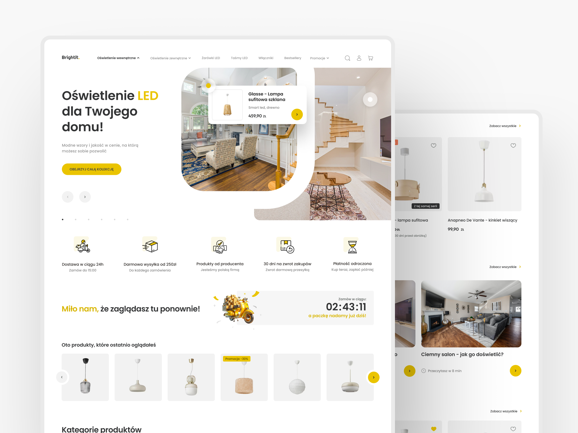 Lamp shop e-commerce concept cart e commerce ecommerce minimalistic mobile rwd shop skandinavian ui web design website