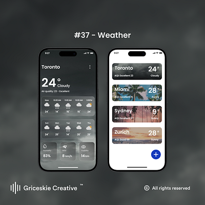 Daily Ui 37 - Weather behance dribbble figma ui ux