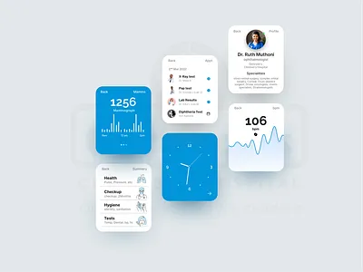 Getrude Hospital's Medical Kit on WatchOS animation branding design graphic design illustration logo motion graphics ui ux vector