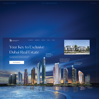 Real Estate investment landing page design design interface investment landing real estate ui ux