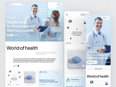 Healthcare Startup Design Concept b2b healthcare biotech chek in consultation doctor health health care health tech healthcare healthcare landingpage healthcare website landing landing page medical care medicine nutra pharmacy pills science wellbeing
