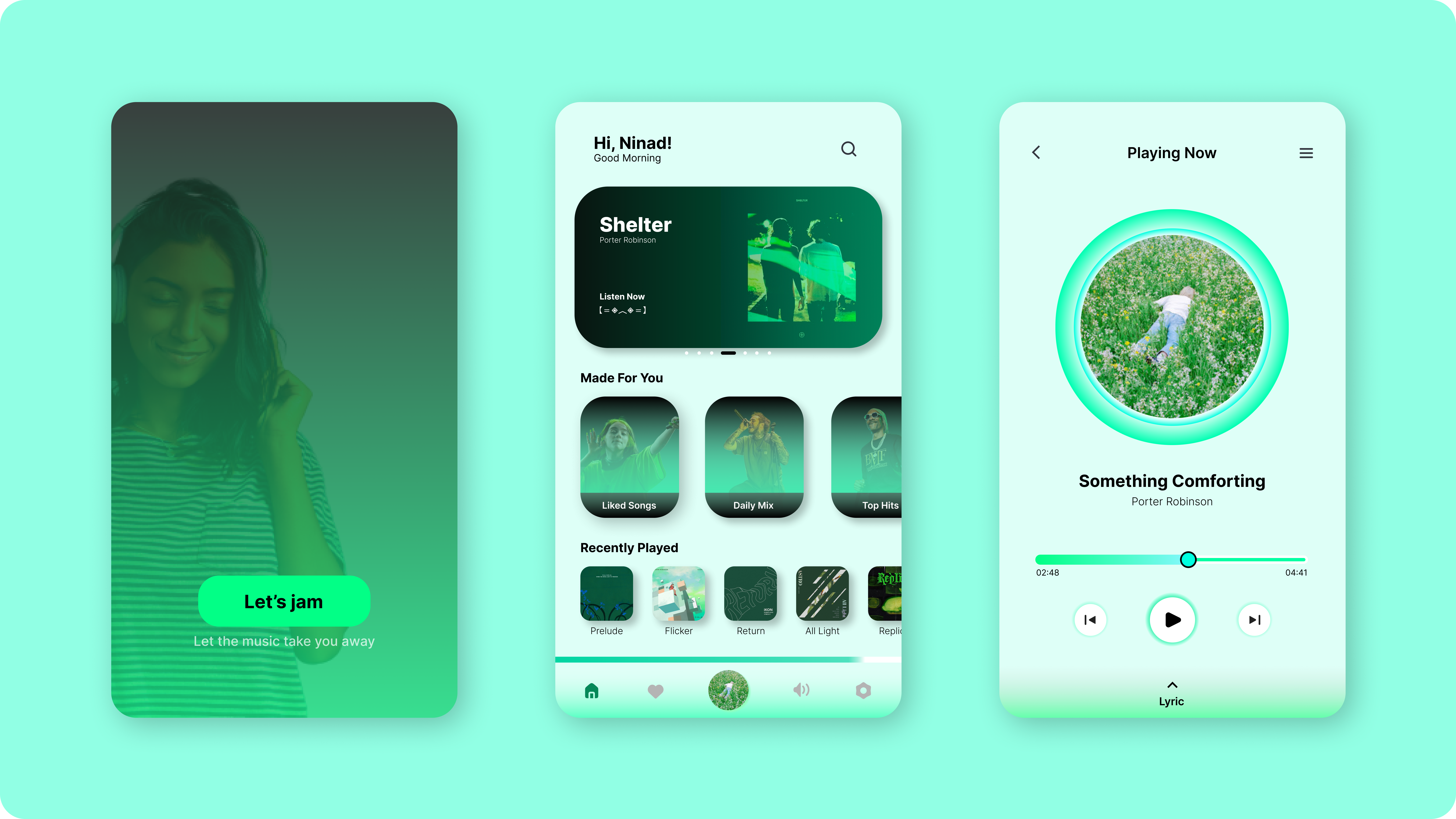 Music App app branding design graphic design illustration interface logo mobile modern music simple ui uiux user interface ux