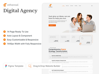 Digital Agency Website Design agency agency landing page agency website digital agency digital agency website