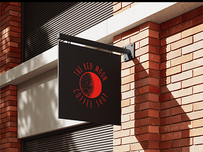RED MOON COFEE SHOP BRANDING branding cafe coffee coffee shop graphic design logo