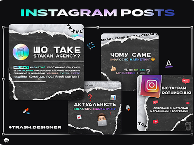 INSTAGRAM POSTS banner branding design graphic design instagram media posts socialmedia