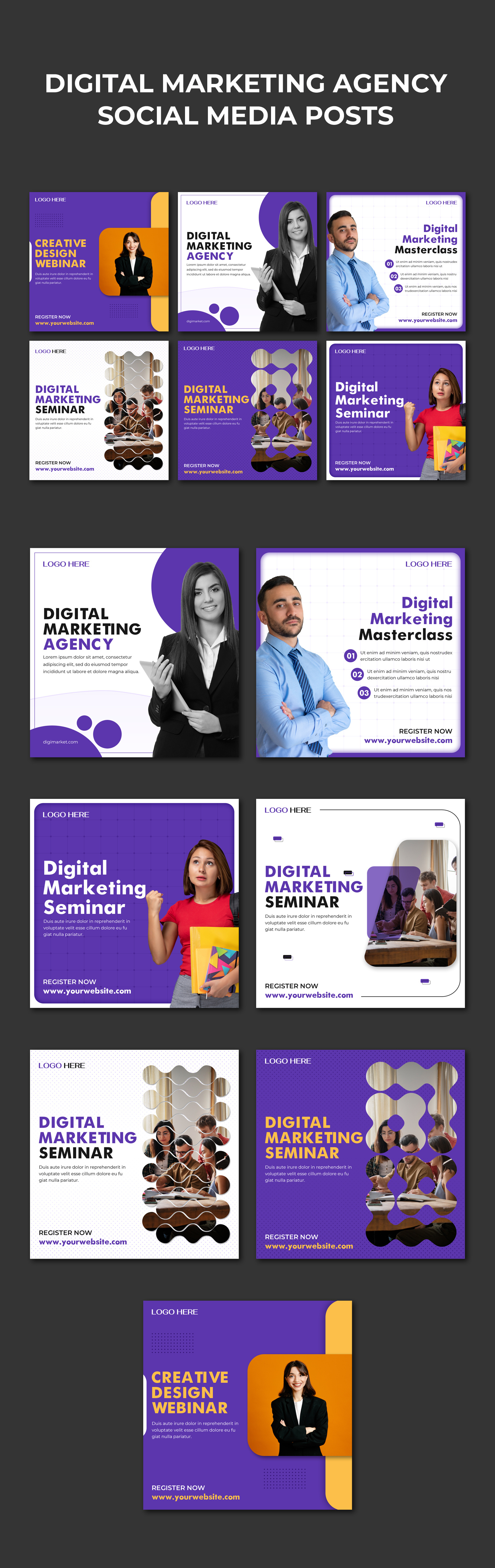 Digital Marketing Agency Social Media Posts banner digital marketing graphic design instagram post post social media social media ad social media banner social media creatives social media design social media post social media post design