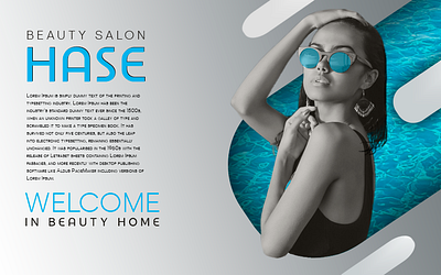 Hase beauty salon beauty beautyful beautysalon branding design girl graphic desi icon line magenta minimal procreat retro shadow simple ui welcome
