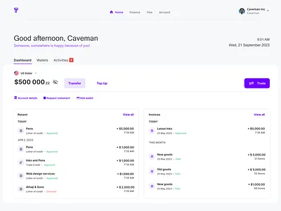 Trade Finance Dashboard - B2B Web App app dashboard dashboard design design design dashboard finance app finance dashboard finance website fintech fintech dashboard graphic design illustration typography ui uiux dashboard uiux design ux web design