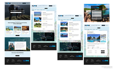 Online Travel Industry Website Design blue graphic design travel ui white