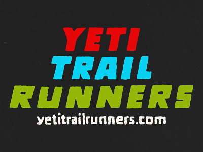Yeti Trail Runners branding design doodle illustration japanese lettering logo run logo type typography yeti yeti trail runners
