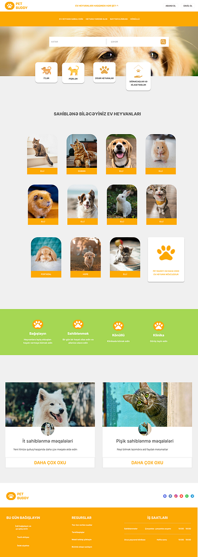 Pet adoption app design pets typography ui ux