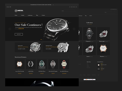 Watch & Jewelry Website brand diamond ecommerce expensive jewelry shop store style watches web design