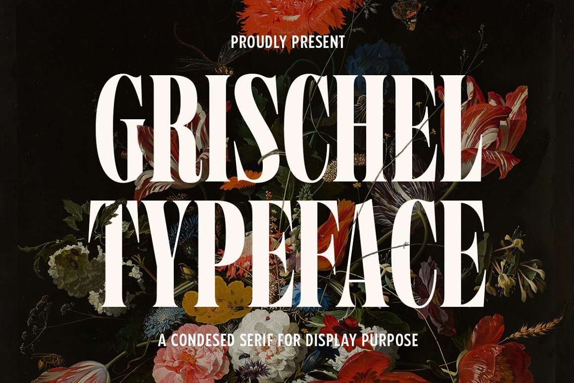 Grischel Condensed Serif Display elegant font elegant serif serif font serif typeface