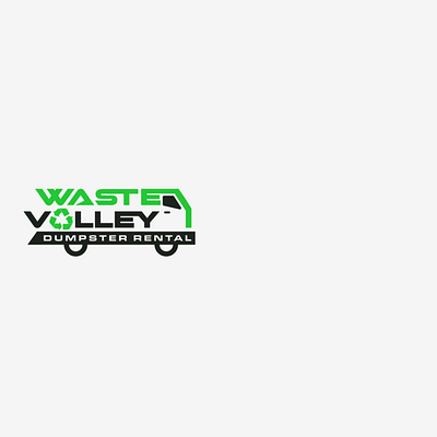 Waste Valley Logo Animation animation company flat logo logo animation minimal modern motion design motion graphics sustainable logo symbolic truck waste waste management logo wordmark