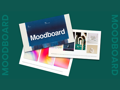 Mood-board Presentation branding design graphic design illustration moodboard presentation typography ui