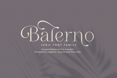 Balerno Serif Font Family 2020trend advertising alternate balerno serif font family beautiful bodoni bodoni book branding calligraphy contemporary delicate didone didot display elegant fancy fashion headline packaging publishing