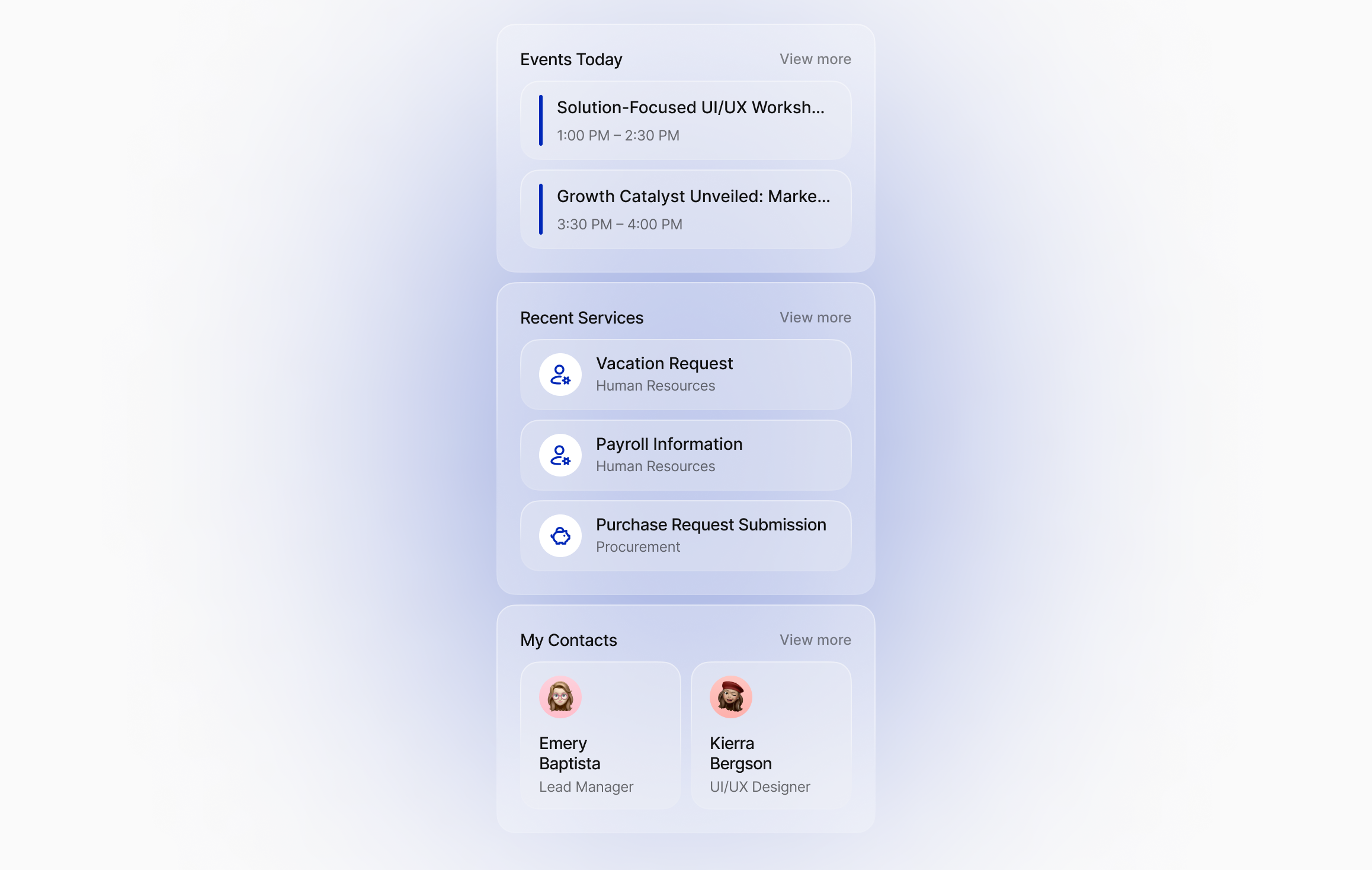 people hr management app shortcuts ui dashboard desktop glass glass ui glassmorphism shortcuts ui ui design ui ideas ux
