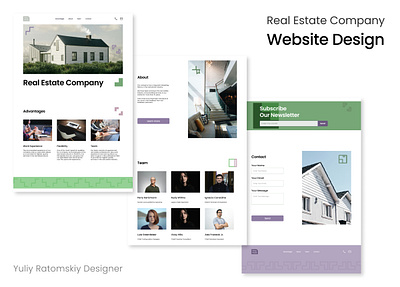Website for real estate company desktop mobile real estate website