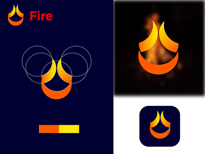 Fire Logo app logo branding company logo design graphic design illustration landscape logo logo logo design minimalist logo modern logo ui