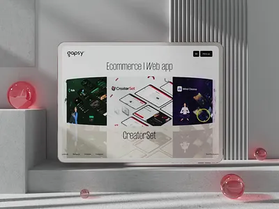 Gapsy. Portfolio 3d 3d animation animation branding clean design flat graphic design green icon illustration interface logo minimal motion motion graphics ui ux web website