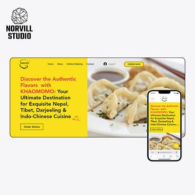 Website design for a cloud kitchen food website ghost kitchen website design ui website website design website for food