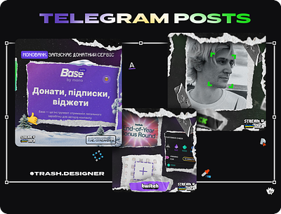 TELEGRAM POSTS DESIGN banner branding design graphic design illustration social socialmedia telegram
