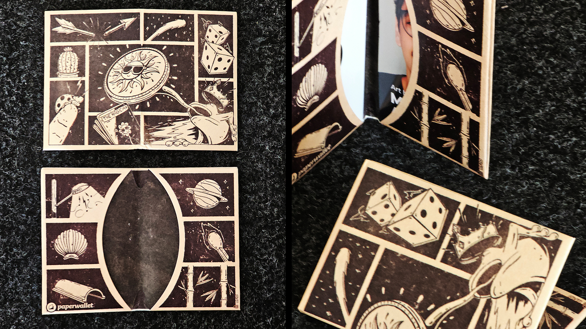 Lucky Charm custom illustration ladybug luck lucky merch paper retro stamp sticker texture vintage wallet