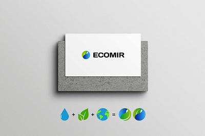 Logo Ecomir '22 branding graphic design logo logotype presentation water cooler бренд дизайн графический дизайн кулеры кулеры для воды лого логотип презентации