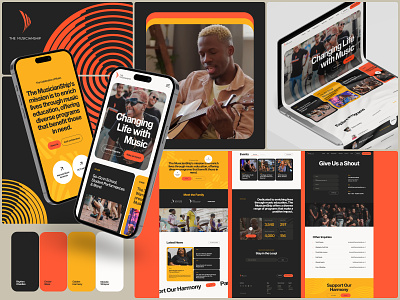 The Musicianship — Website Design branding logo music ui visual identity web website