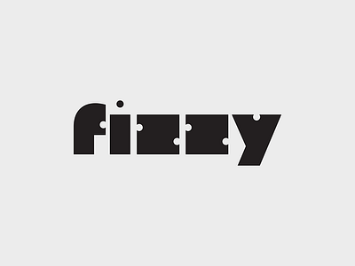 logo «fizzy» expressive words logo vector