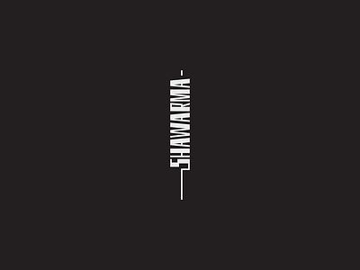 logo «shawarma» expressive words logo vector