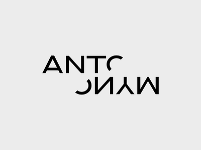 logo «antonym» expressive words logo vector