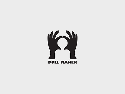 logo «doll maker» expressive words logo vector