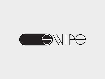 logo «swipe» expressive words logo vector