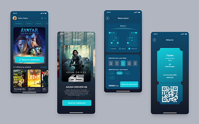 Cinema booking App cinema design ui ux