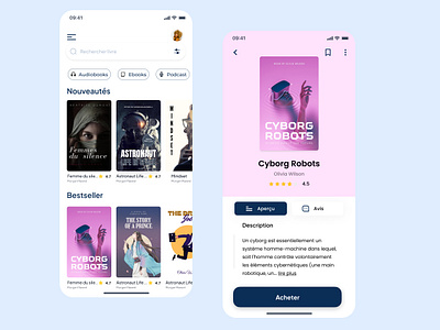 Book App Store app book store ui ux