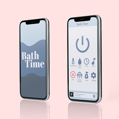 Smart Bath App ui vector