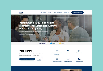 EdB Redovisning - Digital Accounting and Business Advisor design figma ui ux website design