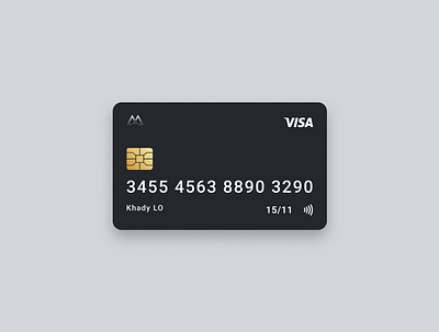 Visa card UI card design ui visa