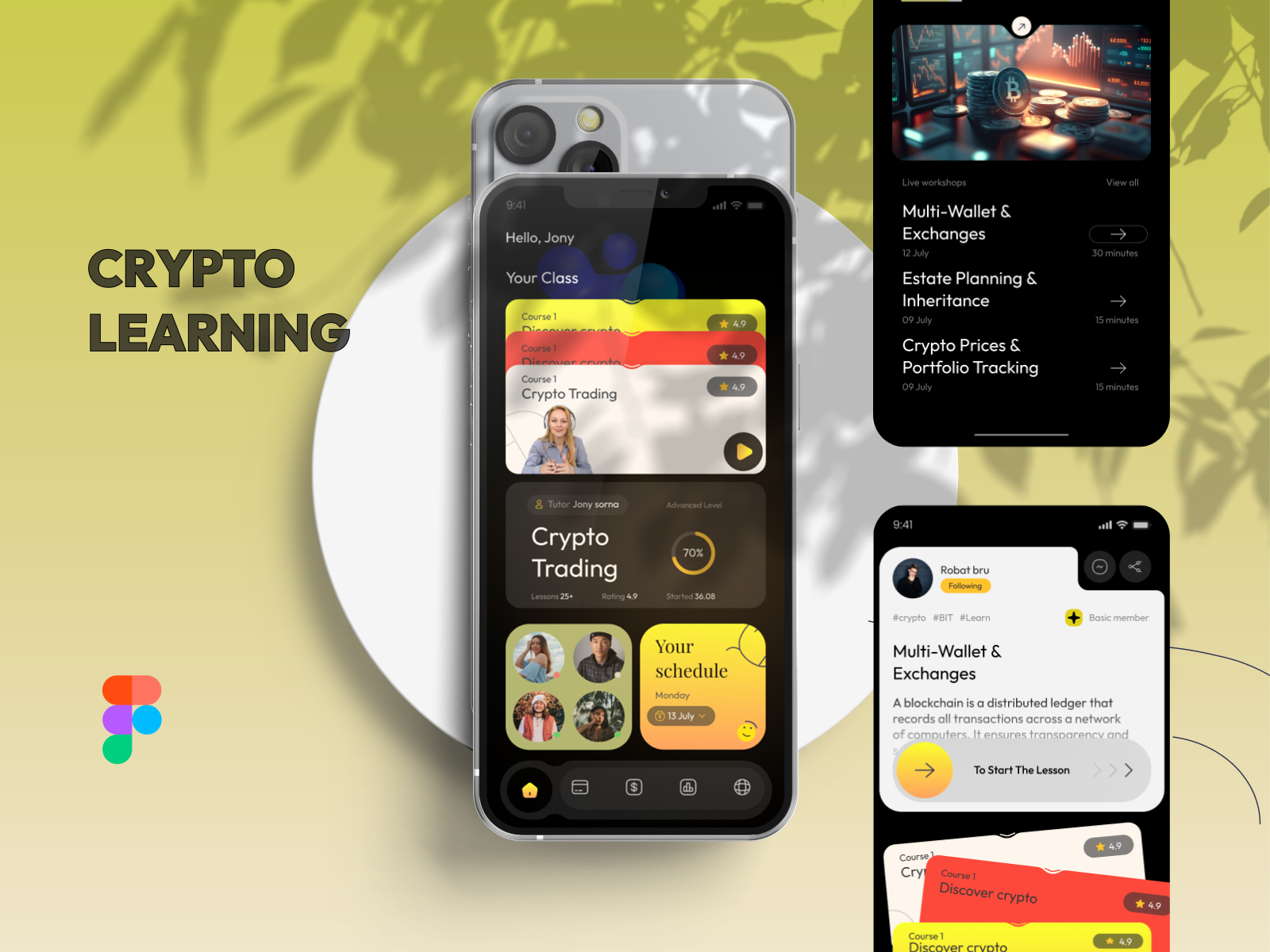 Crypto Blockchain learning Mobile App UI Design by Opedia Studio on ...