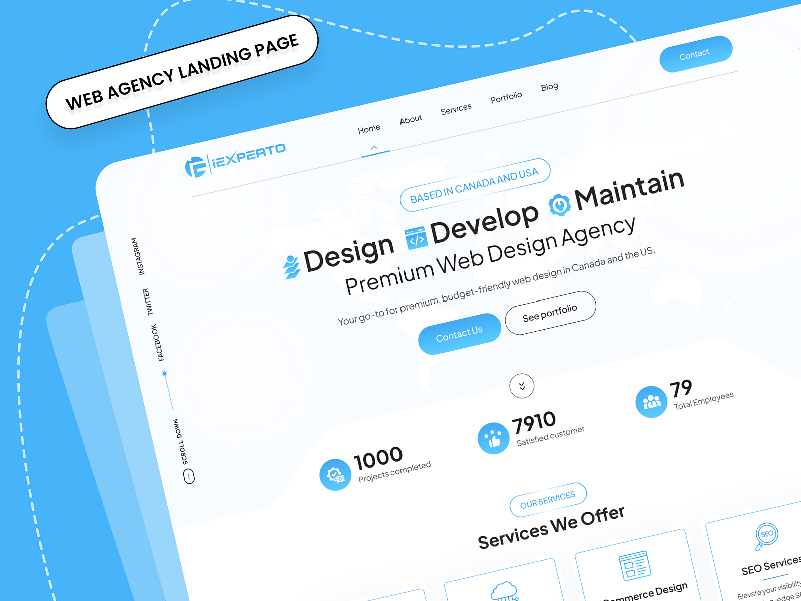 WEB AGENCY LANDING PAGE by Sarwar Abbas on Dribbble