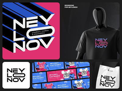 Branding for Neylonov branding clothing design graphic design illustration logo logo 3d shirts stikers ui vector