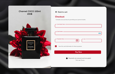 Daily UI #02 - Credit Card Checkout app design interface ui ux web