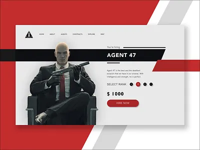 Hitman Hiring UI Web Landing Page agent 47 agent 47 ui daily ui daily ui design daily ui shots hiring web ui hitman ui hitman ui landing page hitman ui web design hitman ui web page ica ui ica ui landing page ica ui web page ui ui design ui design inspiration