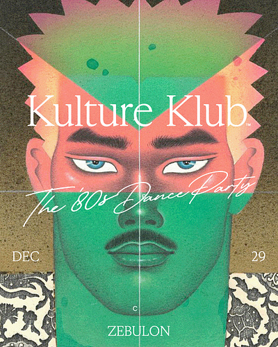 Kulture Klub flyer branding graphic design illustration