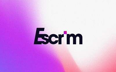 Escrim | Rebranding brand branding gradient graphic design graphism logo logotype typography webdesign